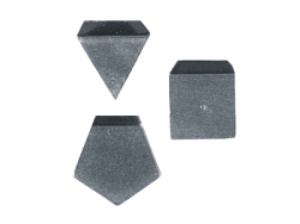 E1 Milligram weights, flat polygonal sheets